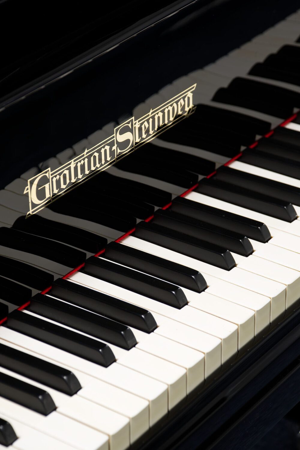 Grotrian Steinweg Flügel, Modell 'VI', Schwarz Hochglanz, Baujahr 1916, gebraucht